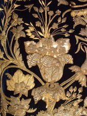 Detalle de la saya de la Virgen del Mayor Dolor